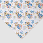 Waterverf Nautical Sailor Beer Tissuepapier (Detail)