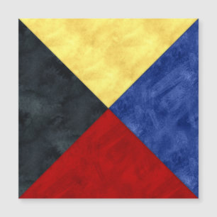 Waterverf Nautical Signal Maritime Vlag