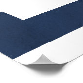 Waterverf Nautical Thormal Wedding Poster (Hoek)