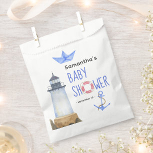 Waterverf nautisch - babyshower bedankzakje