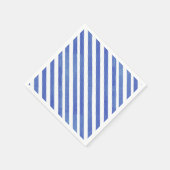 Waterverf Nautisch blauw en witte strepen Servet (Hoek)