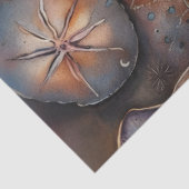 Waterverf Nautisch Zanddollar Decoupage Papier (Detail)