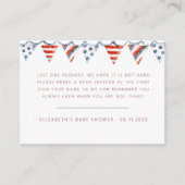 Waterverf Nautische Baby shower Behuizing Kaart (Voorkant)