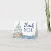 Waterverf Nautische Oceaan Bedankkaart (Voorkant)