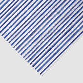 Waterverf Navy en witte strepen Tissuepapier (Detail)