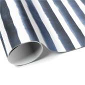 Waterverf navy strees strandbruiloft cadeaupapier (Rol Hoek)