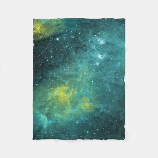 Waterverf Nebula Fleece Deken (Voorkant)