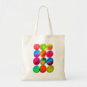 Waterverf neon spots pop kunst tote bag (Voorkant)