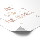 Waterverf Neutraal Gods meesterwerk poster (Hoek)