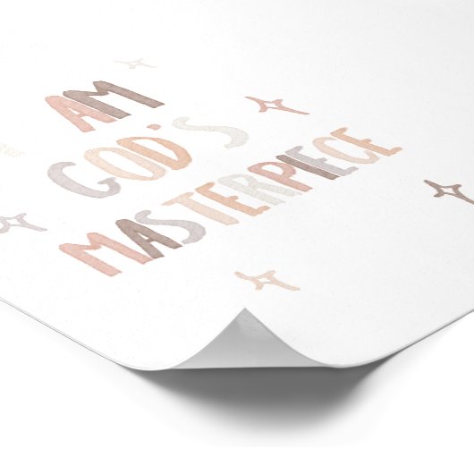 Waterverf Neutraal Gods meesterwerk poster (Hoek)