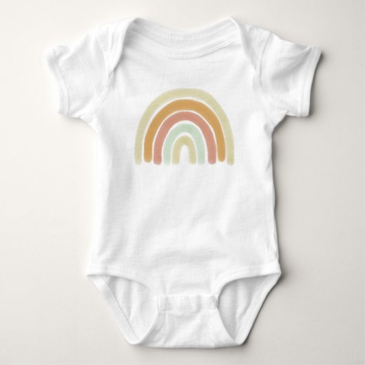 Waterverf Neutrale regenboog Romper (Voorkant)