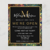 Waterverf nevel mandala goud flyer (Voorkant)