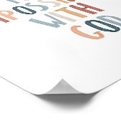 Waterverf Niets is onmogelijk poster (Hoek)