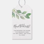 Waterverf nieuw adres Gepersonaliseerd Cadeaulabel (Voorkant)