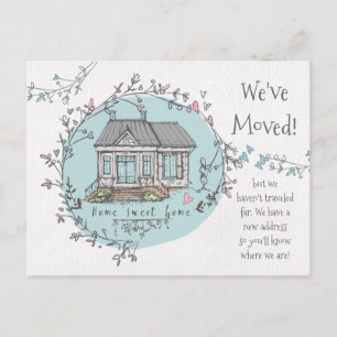 Waterverf - Nieuw startadres verplaatst Aankondigingskaart