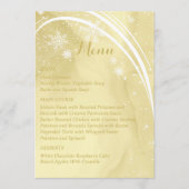 Waterverf Noelle Gold met Snow Wedding Menu (Voorkant)