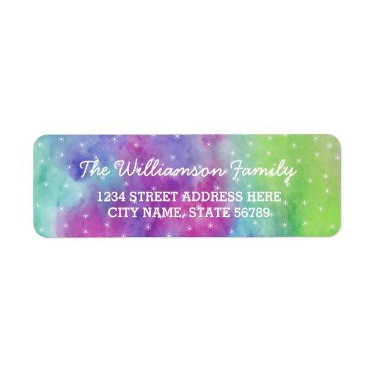 Waterverf Normaal licht Retouradres label (Voorkant)