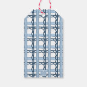 Waterverf Notenkraker Monogram Crest Christmas Cadeaulabel (Achterkant)