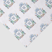 Waterverf Notenkraker Monogram Crest Christmas Tissuepapier (Detail)