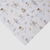 Waterverf Notenkrakerpatroon Kerst Tissuepapier (Detail)