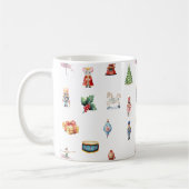 Waterverf Notenkrakerspatroon Koffiemok (Links)