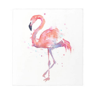 Waterverf Notitieblok Flamingo