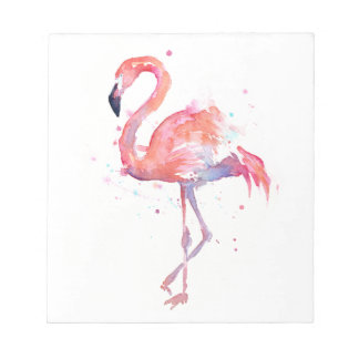 Waterverf Notitieblok Flamingo