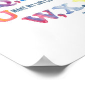 Waterverf Nursery Alphabet Wall Art - Blue Tone Poster (Hoek)