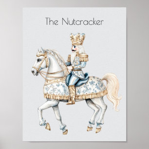 Waterverf Nutcracker Ballet Kerstmis Poster