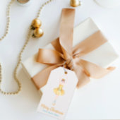 Waterverf Nutkraker Ballerina Cadeaulabel