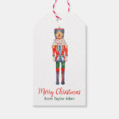 Waterverf Nutkraker Ballet Cadeaulabel (Voorkant)