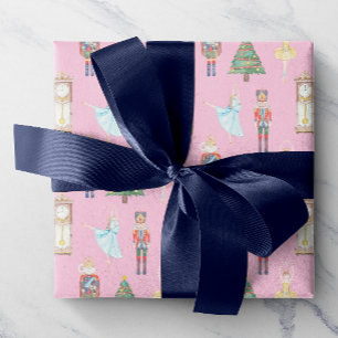 Waterverf Nutkraker Ballet Cadeaupapier