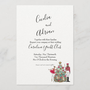 Waterverf Nutkraker Ballet Dancer Kaart