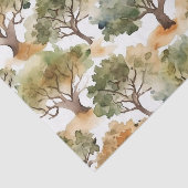 Waterverf Oak Trees Tissuepapier (Detail)