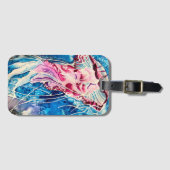 Waterverf oceaan bagagelabel (Voorkant (horizontaal))