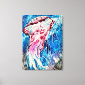 Waterverf oceaan canvas afdruk (Voorkant)