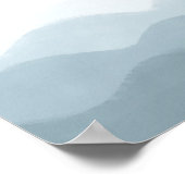 Waterverf oceaan en zon poster (Hoek)