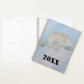 Waterverf Oceaan Moeder Baby Manatee Planner (Display)