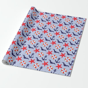 Waterverf Oceaan Zee Dieren Patroon Cadeaupapier