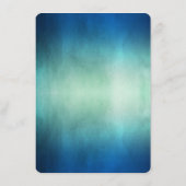 Waterverf Oceaan Zeester Strand Bruiloft Menu (Achterkant)