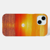Waterverf oceaan zonsondergang zomer strand golven Case-Mate iPhone case (Achterkant (horizontaal))