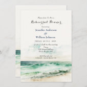 Waterverf Ocean and Beach repesal Dinner Aankondiging (Voorkant / Achterkant)