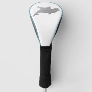 Waterverf Ocean Animal Moeder Baby Beluga Walvis Golfheadcover