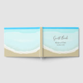 Waterverf Ocean Beach bruiloft Gastenboek (Volledig)
