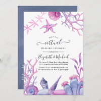 Waterverf Ocean Life Online Virtual Wedding