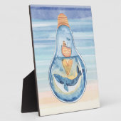 Waterverf Ocean Light bulb Humpback Whale Fotoplaat (Zijkant)