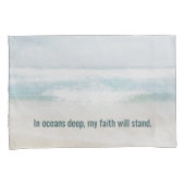 Waterverf Ocean Surf met inspirerende quote Kussensloop (Voorkant-Rechts)