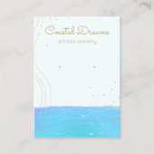 Waterverf Ocean Waves die Display Holder Bu Visitekaartje (Voorkant)
