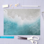 Waterverf Ocean Zee Beach-ontkoppeling Tissuepapier (Craft)