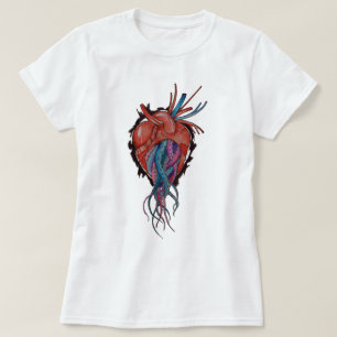 Waterverf Octoheart, Octopus Heart T-shirt